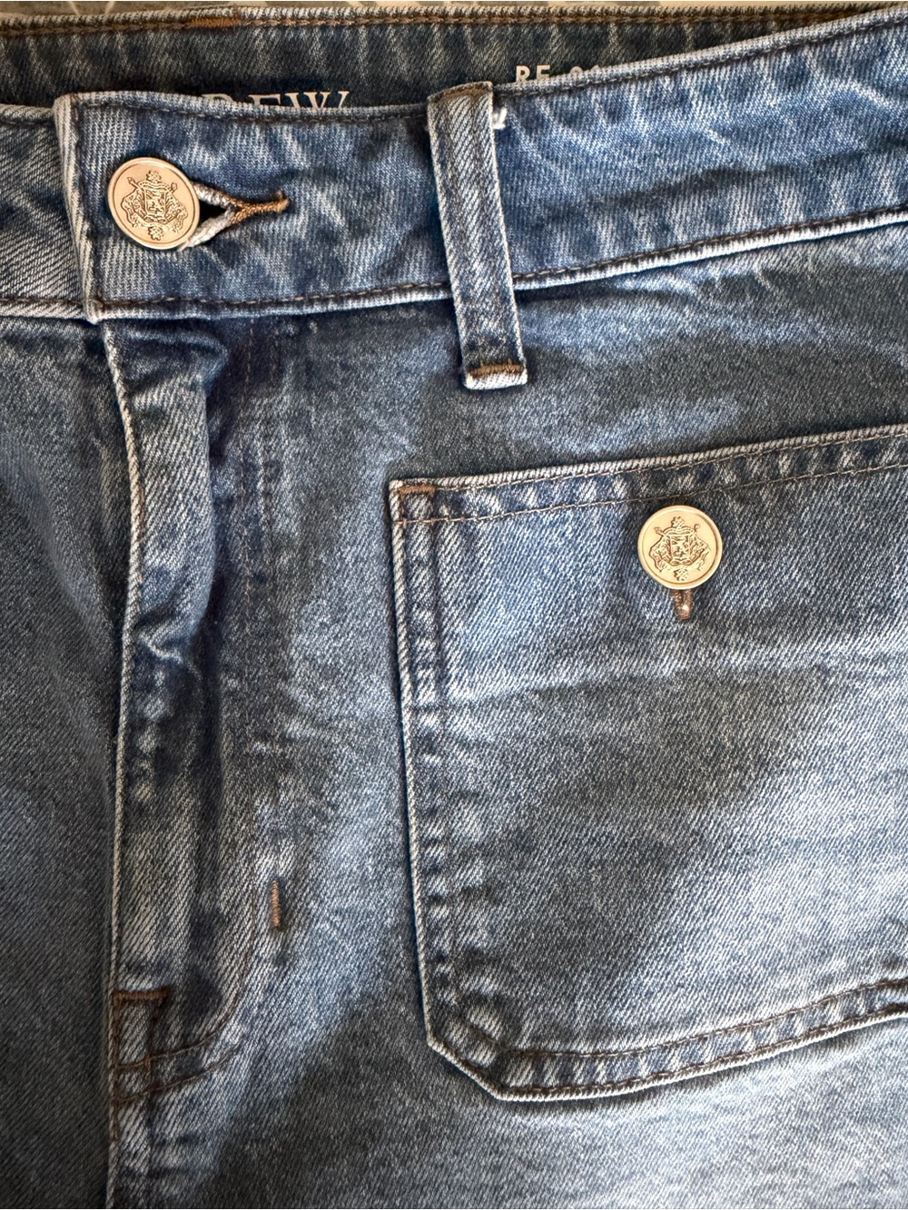 J. Crew High rise Sailor Denim Trouser in 1996 semi-stretch Size 29 Style CC569 - Picture 4 of 10